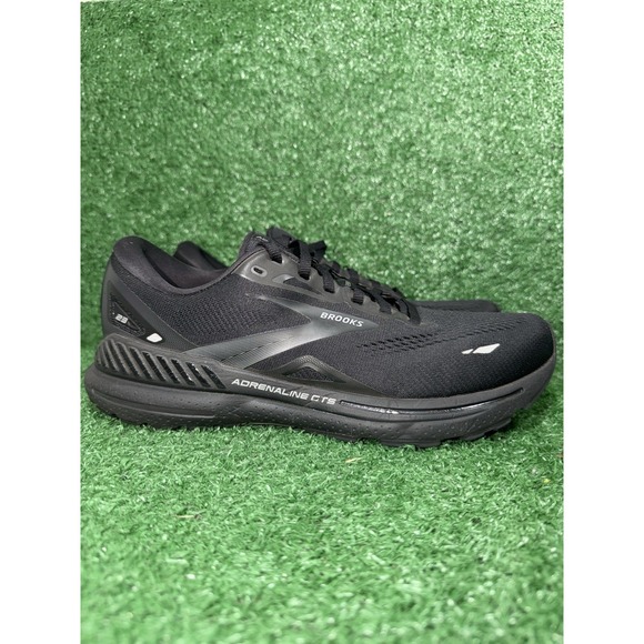 Brooks Other - Brooks Adrenaline GTS 23 Mens Size 9 2E Wide Triple Black Running Shoes Sneakers